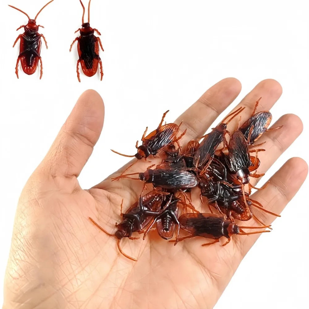 15/5pc Simulated Cockroaches Realistic Fake Cockroaches in Plastic Models Fun Props For Halloween Ap