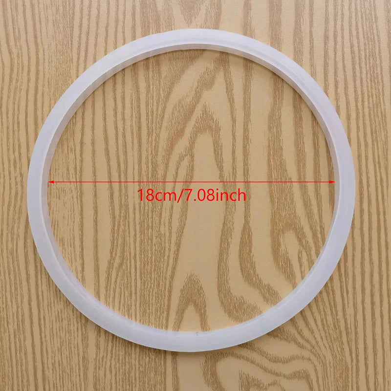 Silicone Pressure Cooker Sealing Ring | Food Grade Replacement Gasket close-up view