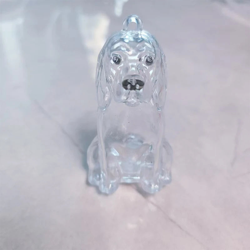 NEW Clear Puppy Hair Memorial Keepsake Capsule Pet's Dog Fur Container DIY Pendant Ke alternate view