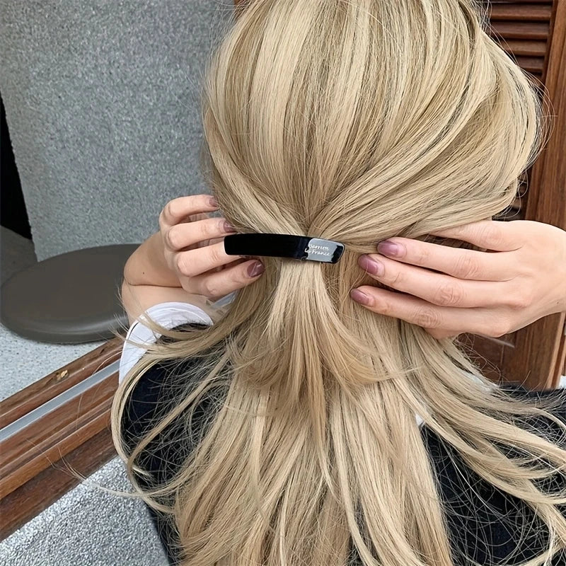 Acetate Hair Clip Elegant Hairgrip Colorful Geometric Barrettes Hairpin Women Hair additional angle