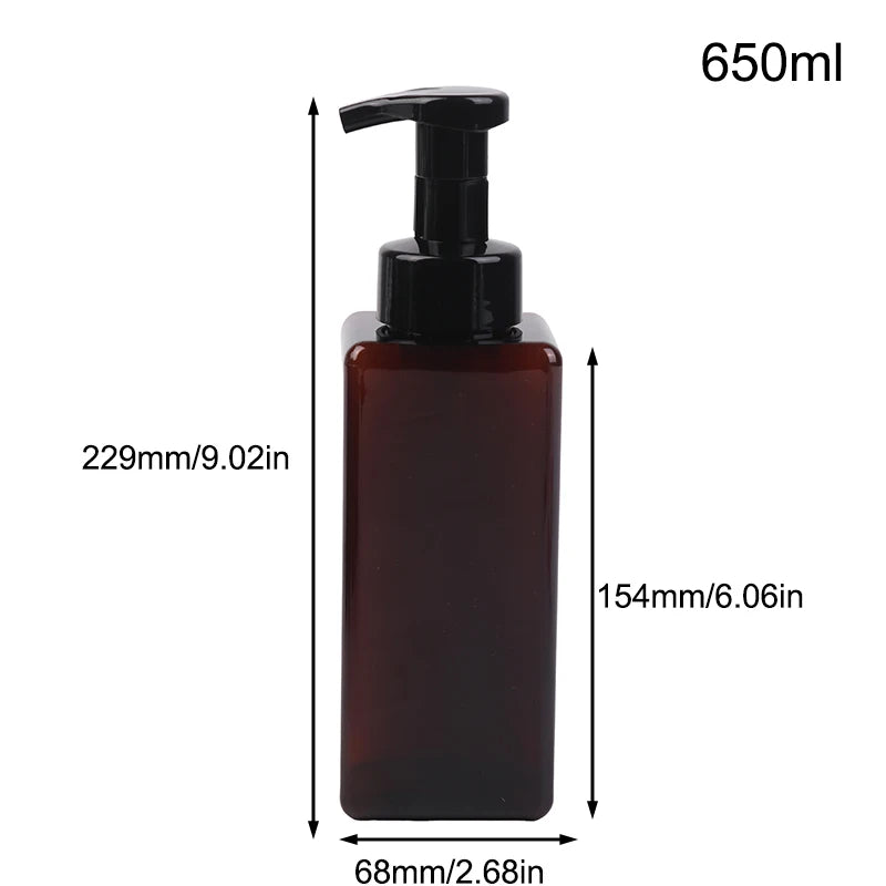 Portable Foam Soap Dispenser Manual Press Pump Bottle 250/450/650ml Foaming Liquid additional angle