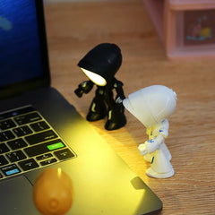 Mini Night Light LED Cartoon Hero Police Desktop Lamp | Cute Bedroom Decor for Kids alternate view