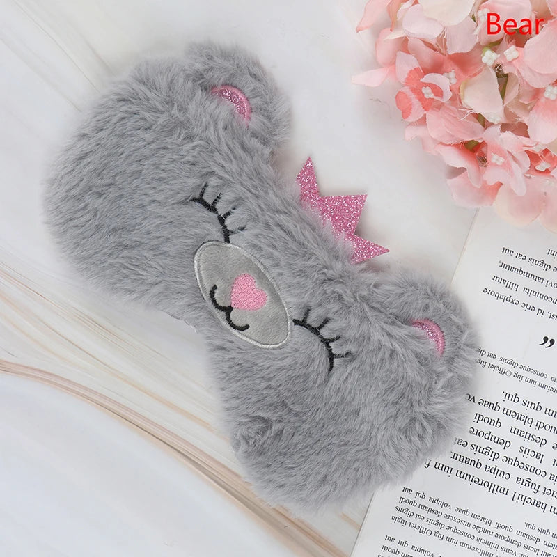 Cute Panda Eye Mask | Plush Sleep Eye Cover for Travel detail view