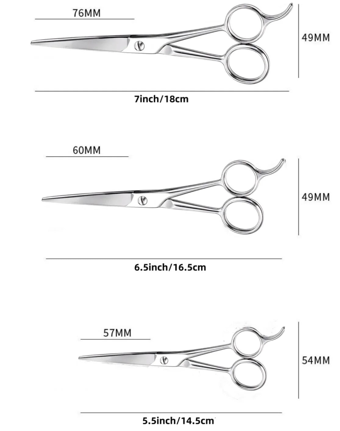 Hairdressing Barber Hair Scissor for Professional Hairdressers Barbers Stainless Stee alternate view