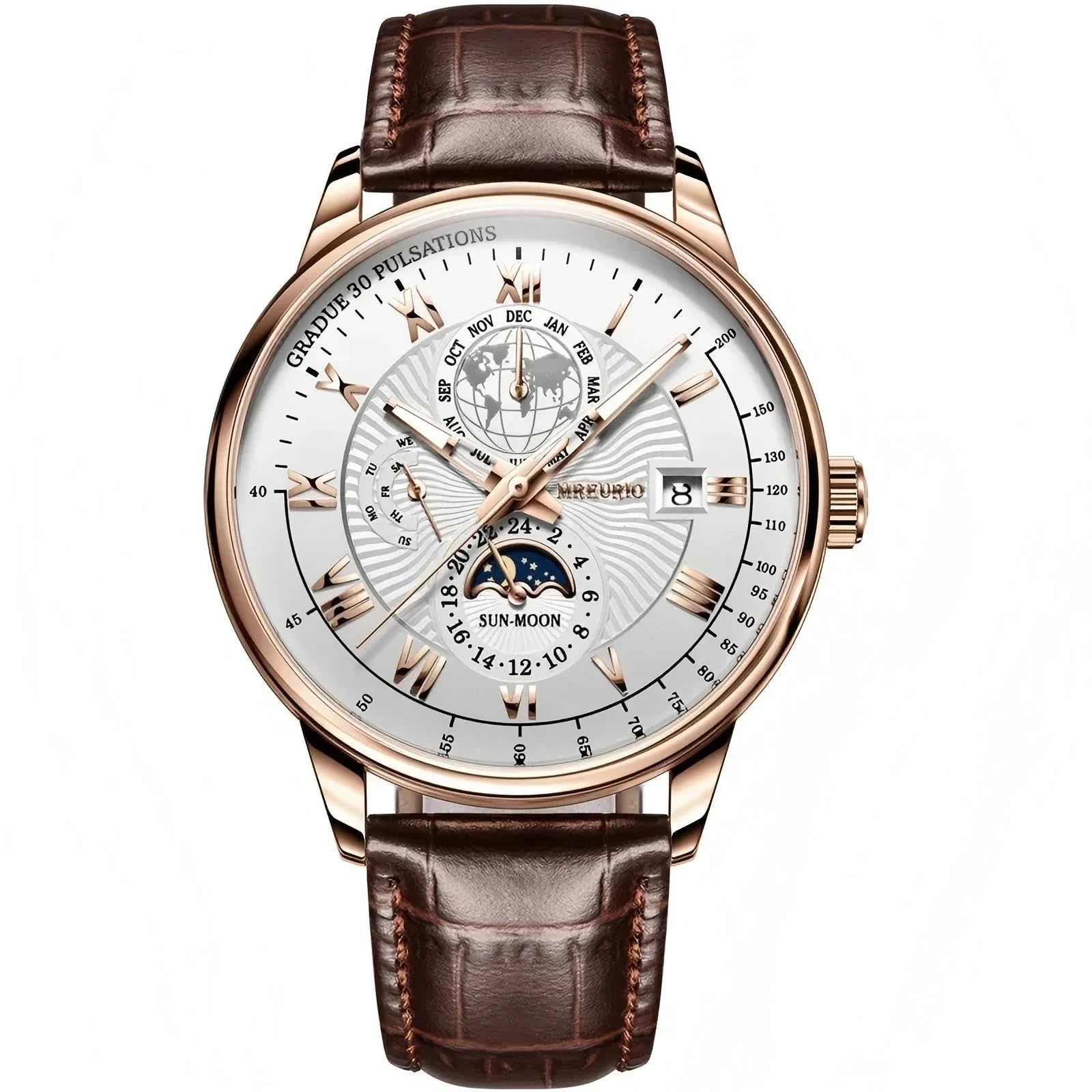 2026 Luxury Men's Sport Watch | Waterproof Luminous Leather Quartz Wristwatch lifestyle view