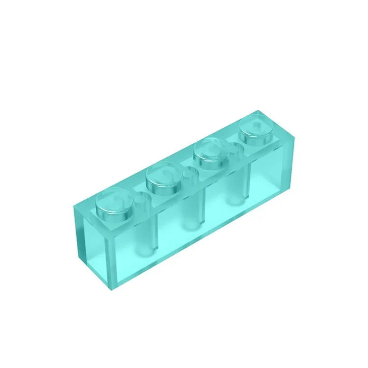 Gobricks GDS-534 Brick 1 x 4 without Bottom Tubes | Compatible Building Block Set detail view