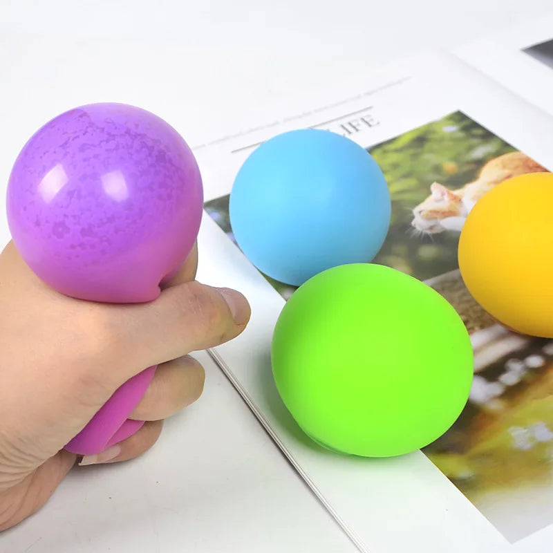 Slow Rising Stress Balls | Squishy Sensory Fidget Toys for Adults and Kids close-up view