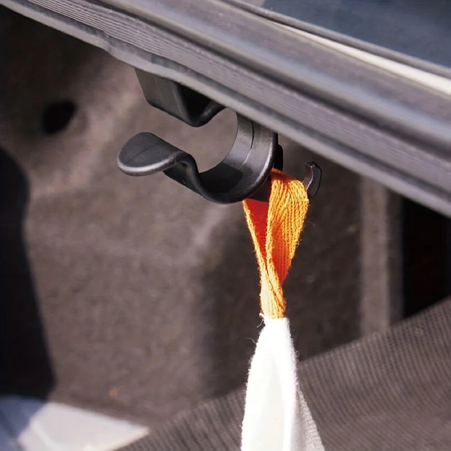Car Trunk Organizer Hook 2pcs Black detail view