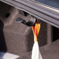 Car Trunk Organizer Hook 2pcs Black detail view