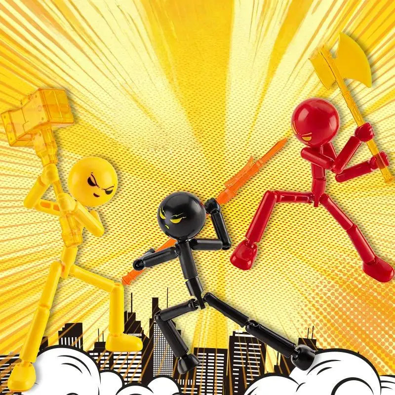 Multi-jointed Stickman Action Figure | 3D Printing Mannequin Toy alternate view