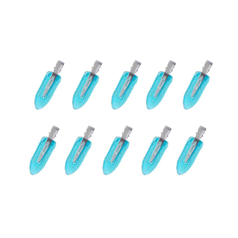 10pcs/set No Crease Basic Hair Clips For Women Girls Hair Styling Makeup No Bend Hair alternate view
