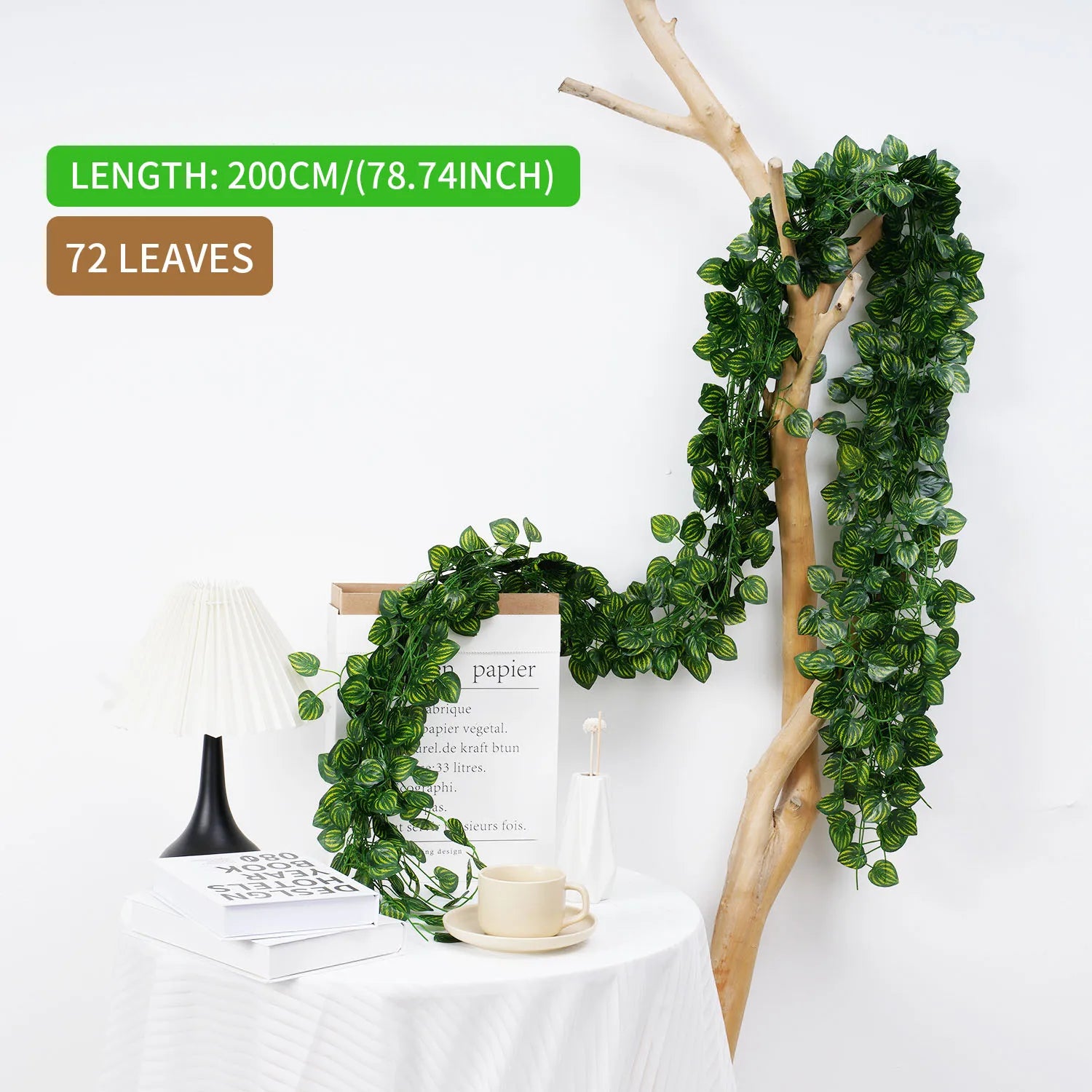 200Cm Green Vine Silk Artificial Ivy Hanging additional angle