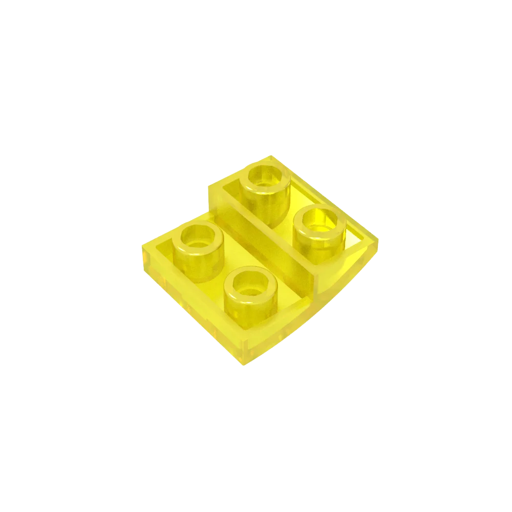 Gobricks GDS-1270 Slope, Curved 2 x 2 Inverted | Compatible with Lego 32803 Building alternate view