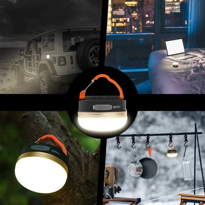 Rechargeable Camping Lantern 1200mAh | Portable LED Tent Light for Outdoor Hiking additional angle
