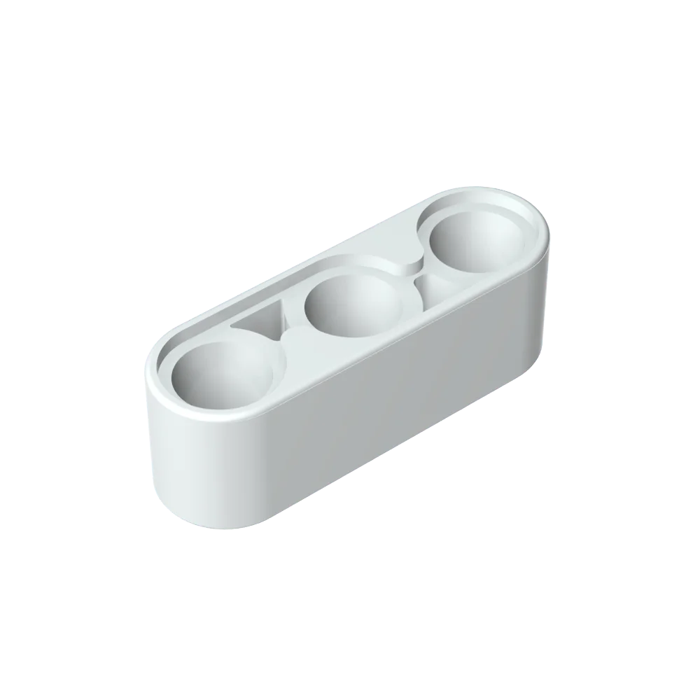 Gobricks GDS-663 Technical Liftarm Thick 1 x 3 | Compatible Building Block for DIY Cre close-up view