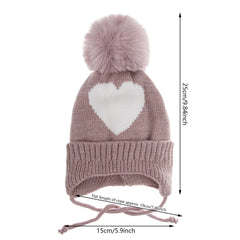 Baby Knitted Turban Hat with Pompom | Soft Acrylic Beanie for 0-3T detail view