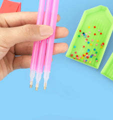 DIY Crafts Sewing Embroidery Tools 5D Diamond Painting Accessories Mosaic Glue Pen Cla close-up view