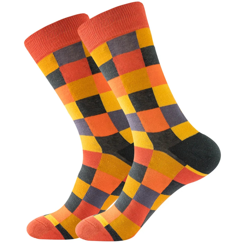 Sock Combed Cotton Funny Men's Big Size Crew Harajuku Hip Hop Thick Long Socks