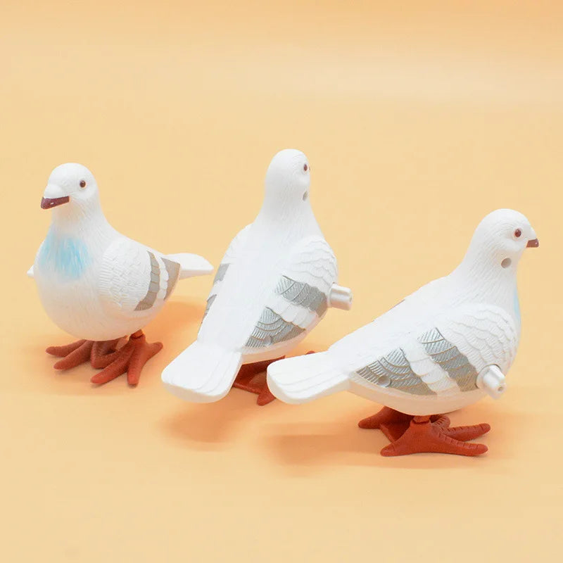 1PC Adult Clockwork Toy Jumping Pigeon Simulation Animal Cute Winding Will Jump Toys alternate view