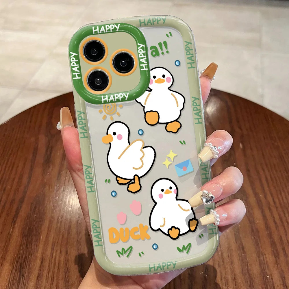 Cut Cat Aninal Phone Case For iPhone 15 Funda iPhone 16 17 Pro Max 11 13 14 12 7 8 Plus detail view