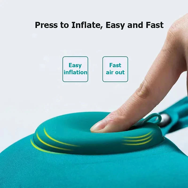 2025 New Inflatable Travel Neck Pillow | Portable U-Shaped Support Pillow detail view