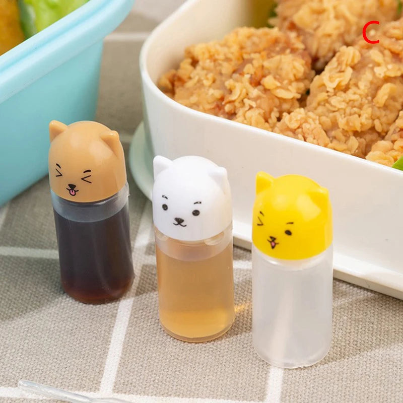 1-6Pcs Mini Seasoning Sauce Bottle Portable Tomato Ketchup Bottle Salad Dressing Cont alternate view
