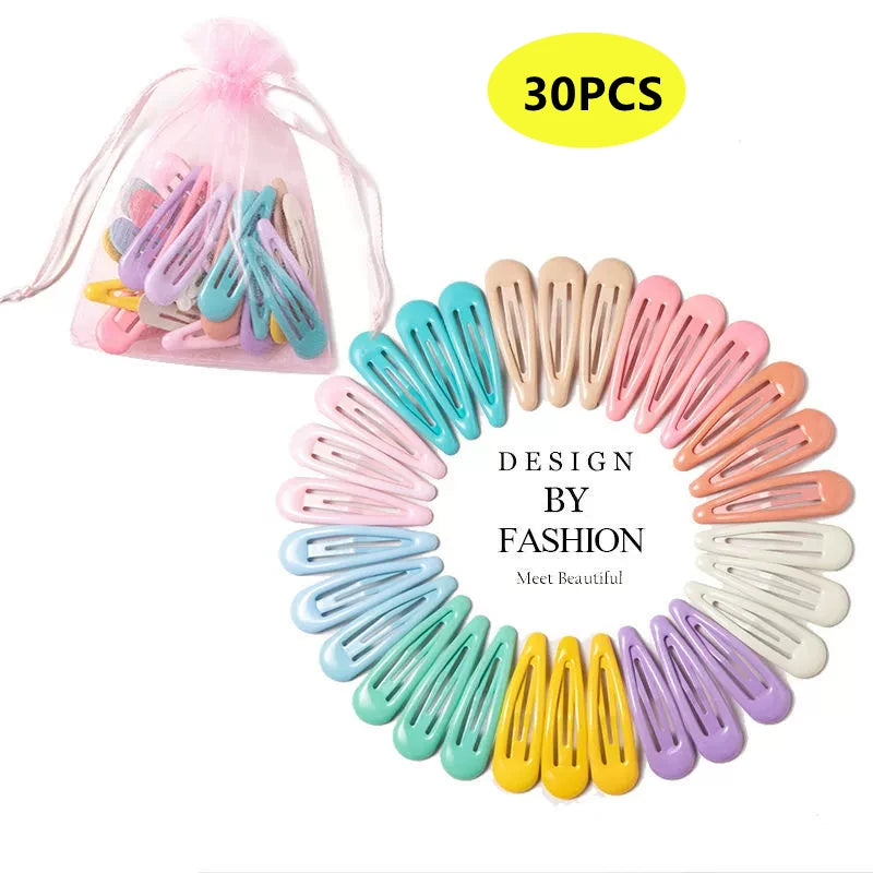 40PCS to 10PCS Hair Clips Girls Cute Candy color Hair Accessories Candy Color Style additional angle
