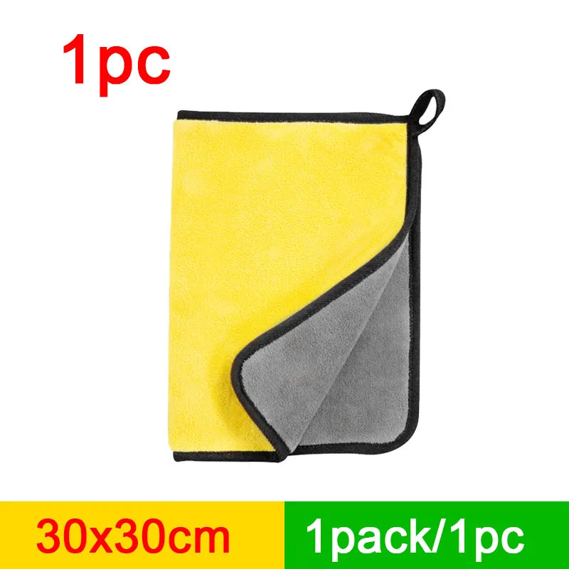 SEAMETAL 160x60CM Car Microfiber Towel Super Absorbent Car Cleaning Detailing Cloth Dr close-up view