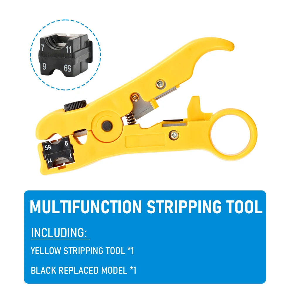 Multi-Functional Coaxial Cable Stripping Pliers | Wire Stripper Tool for UTP/STP RG59 alternate view