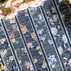 6 Styles Decorative Lace Flower Tape Set | DIY Collage PET Stickers alternate view