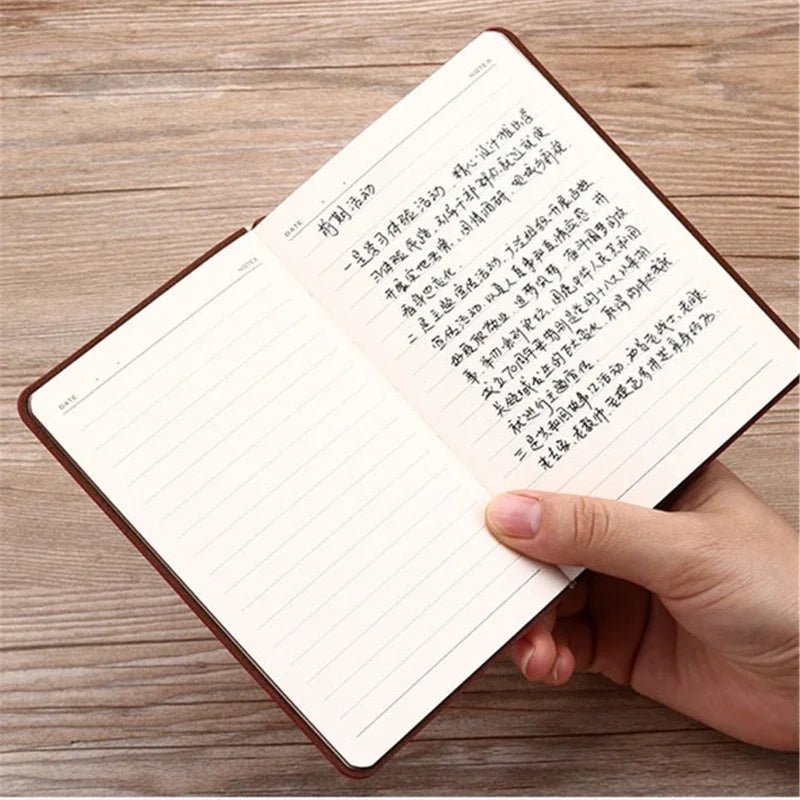 Vintage Leather Notebook – Portable Diary and Journal (A6 Size)