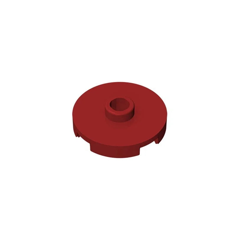 Gobricks GDS-1041 Tile Round 2x2 with Open Stud | Compatible Building Block for DIY Ed close-up view