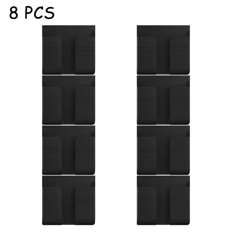 1-4pcs Wall Mounted Storage Box Multifunction Punch Free Organizer TV Remote Control DIY detail view