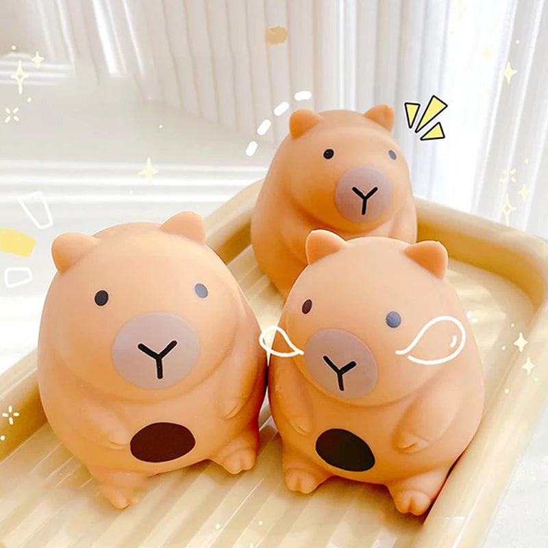 Capybara Mochi Squishy Toy | Slow Rebound Stress Relief Pinching Toy lifestyle view
