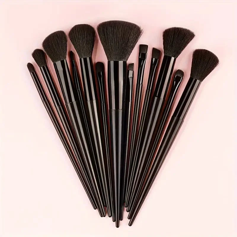 13-Piece Makeup Brush Set | Soft Fluffy Foundation Blush Highlighter Brush Kit detail view