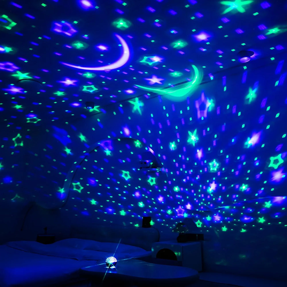 LED Night Light Star Projector | Starry Sky Galaxy Moon Lamp with Auto Color Changing lifestyle view