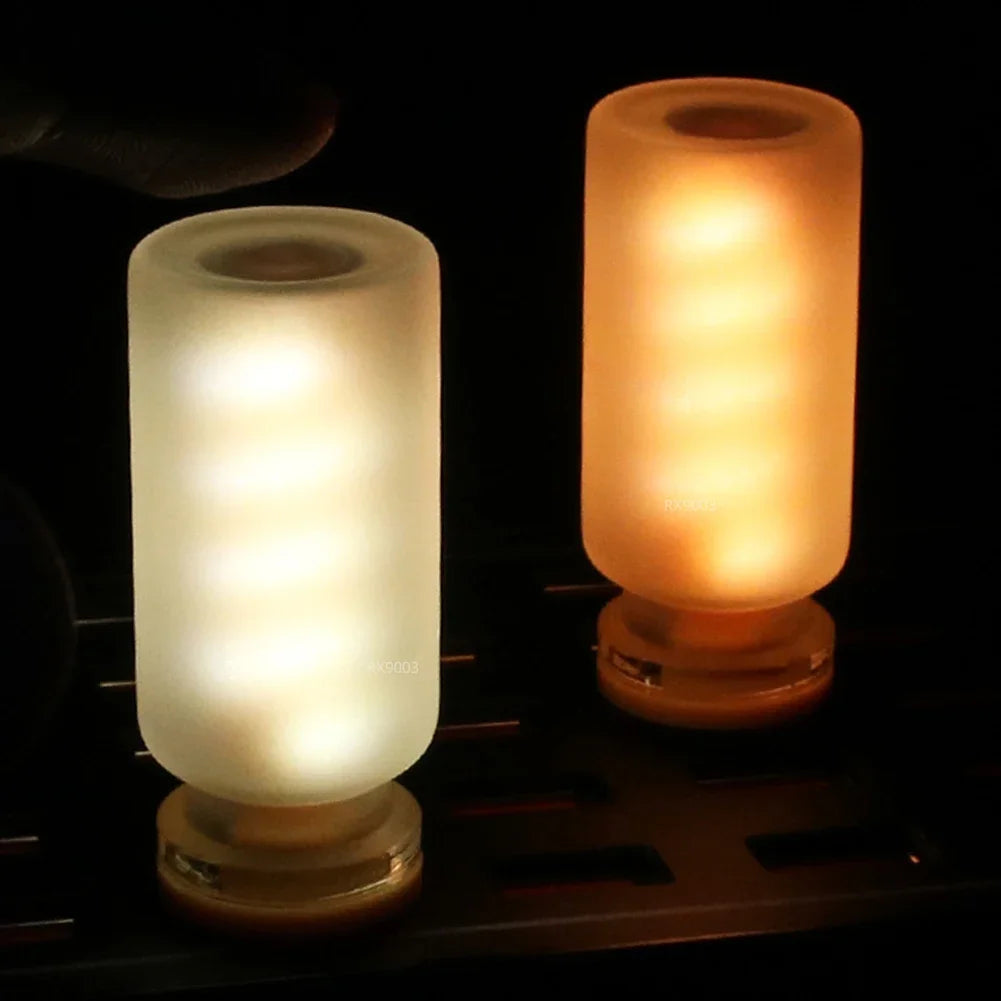 Frosted Glass USB Touch Control Car LED Atmosphere Light | Dimmable Night Decoration lifestyle view