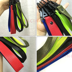 Car Wrist Cord Key Chain | Motor Racing Webbing Wristlet close-up view