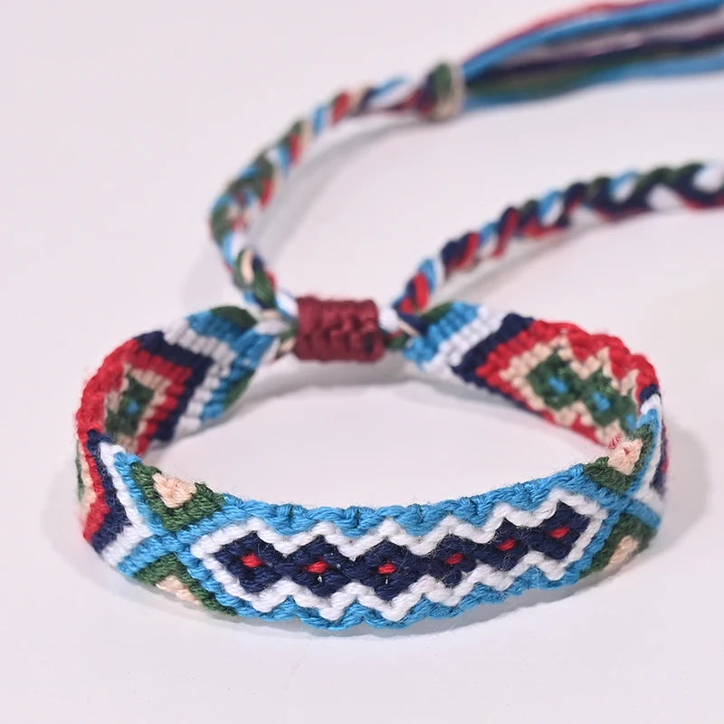 Rope Weave Bohemia Friendship Bracelet | Handmade Summer Beach Style Jewelry close-up view