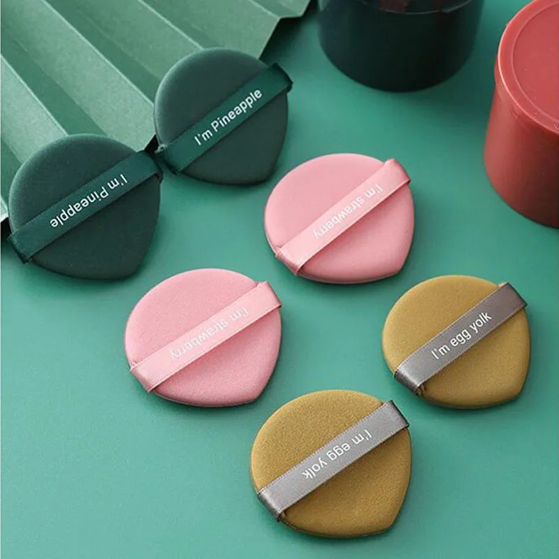 Karsyngirl 7-Piece Strawberry Cosmetic Puff Set | Double-Sided Makeup Sponges close-up view