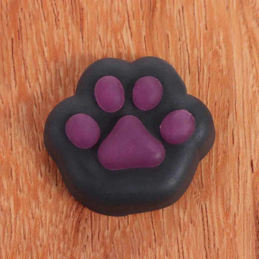 Mini Cat Paw Squeeze Toy Silicone Pinch Decompression Toy Plush TPR Fidget Sensory Toys detail view