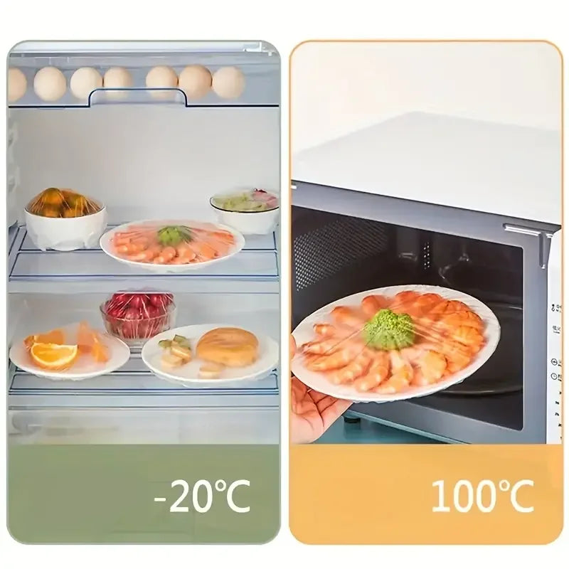 100-Piece Disposable Food Covers