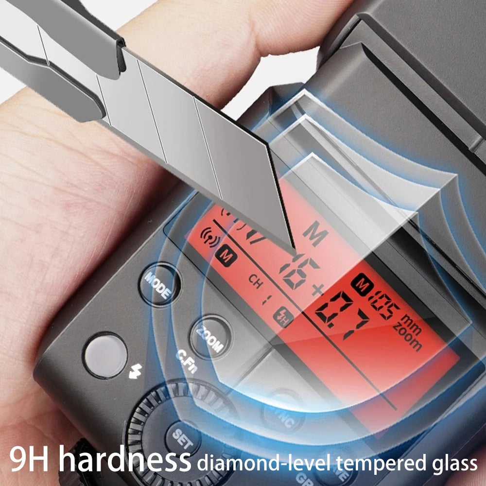 9H Tempered Film Glass Screen Protector Cap for Godox iT30Pro V480 V350 V1 V1Pro V685II V850III V860III TT600 XPro X3 V100 X3Pro