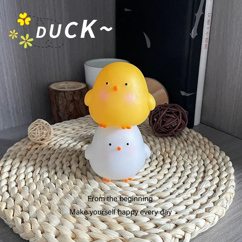 Cute Chicken Night Light | Soft Glow Bedside Lamp for Kids Room alternate view