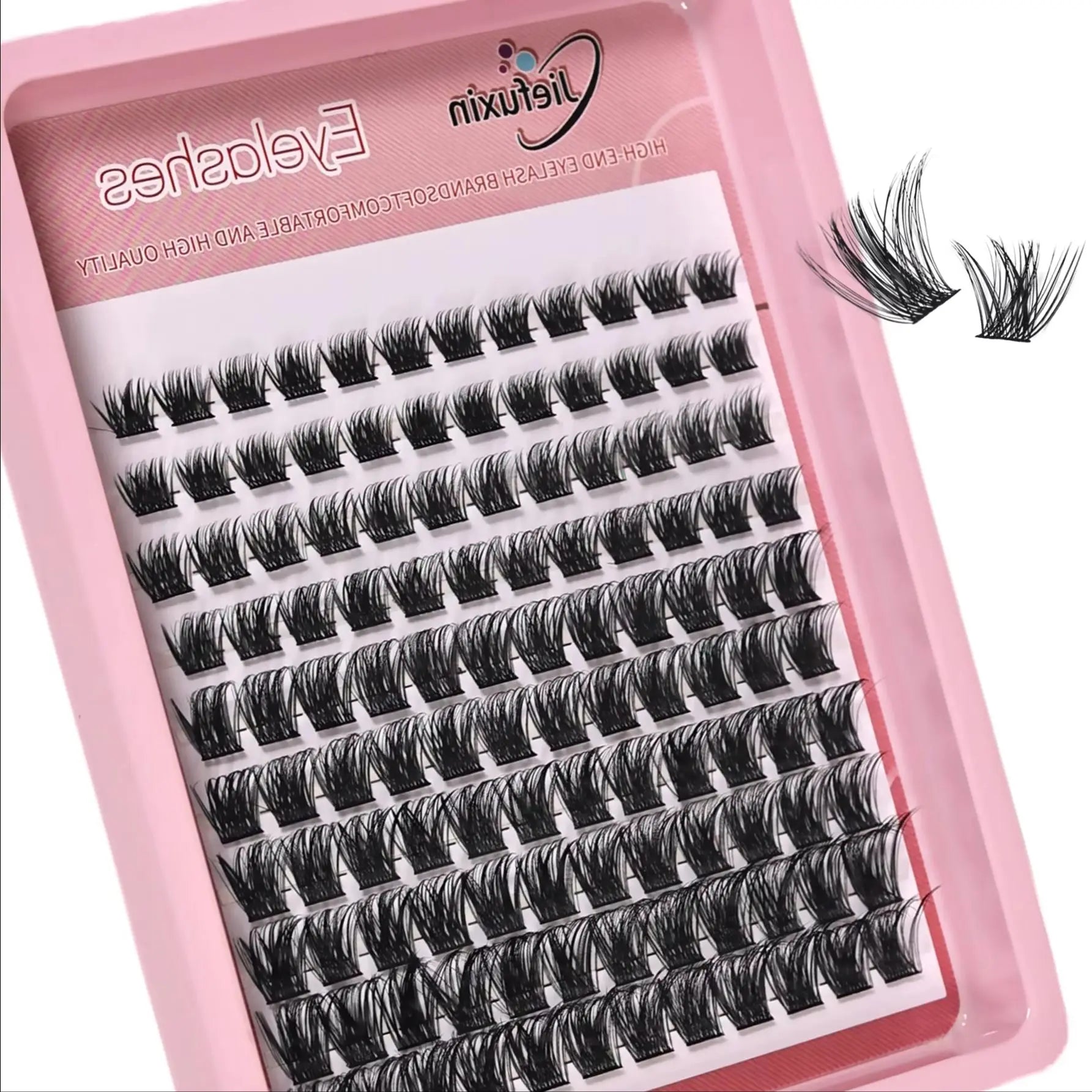 120pcs Lash Clusters Wispy Individual Eyelashes 8-16mm D Curl Fluffy Cluster Lashes N alternate view