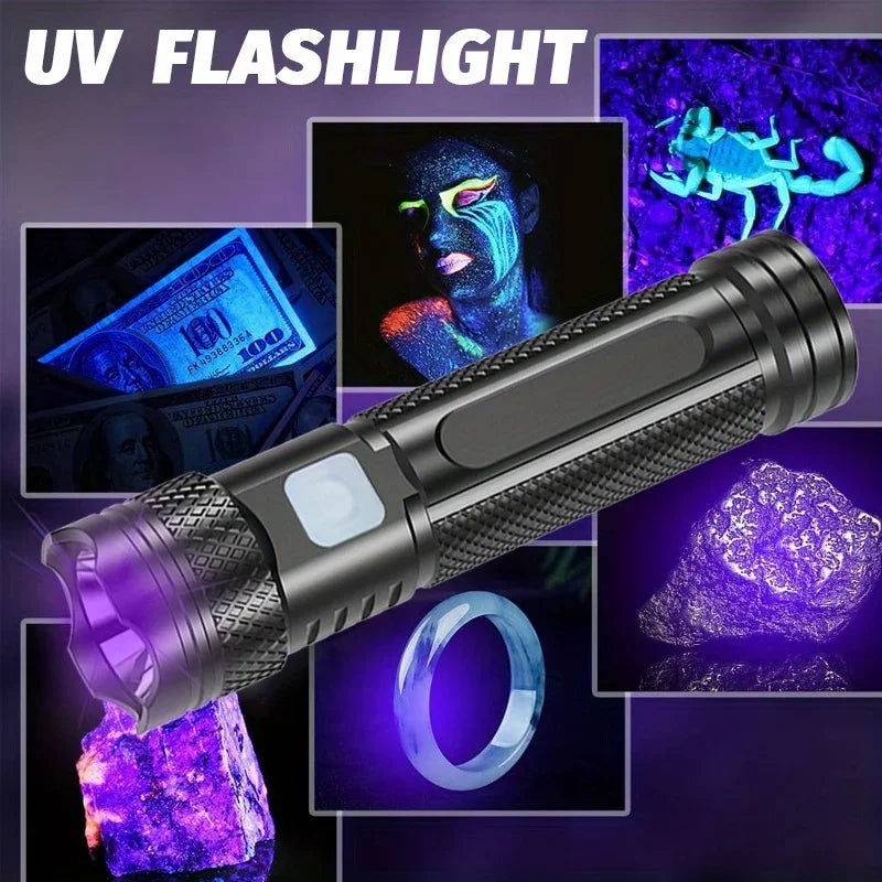 365nm UV Flashlight Black Light | Rechargeable Mini Wood's Lamp for Detection alternate view