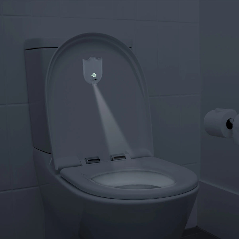 Motion Sensor Toilet Night Light | LED Projection Lamp with Auto Sensor close-up view