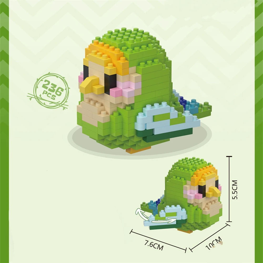 Cute Bird Building Blocks Set | Creative Educational Toy for Teens and Adults alternate view