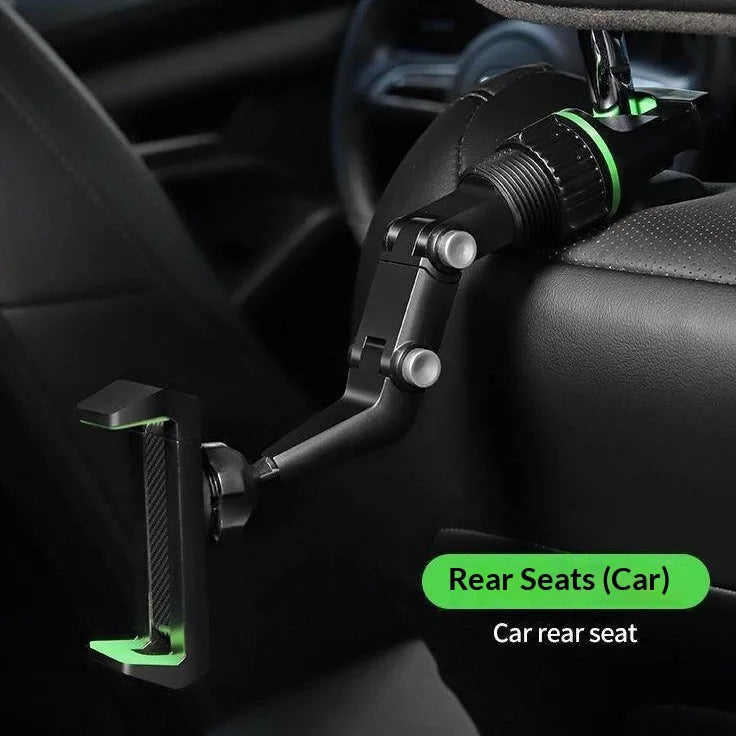 Car Rearview Mirror Phone Bracket Telescopic Quick Release