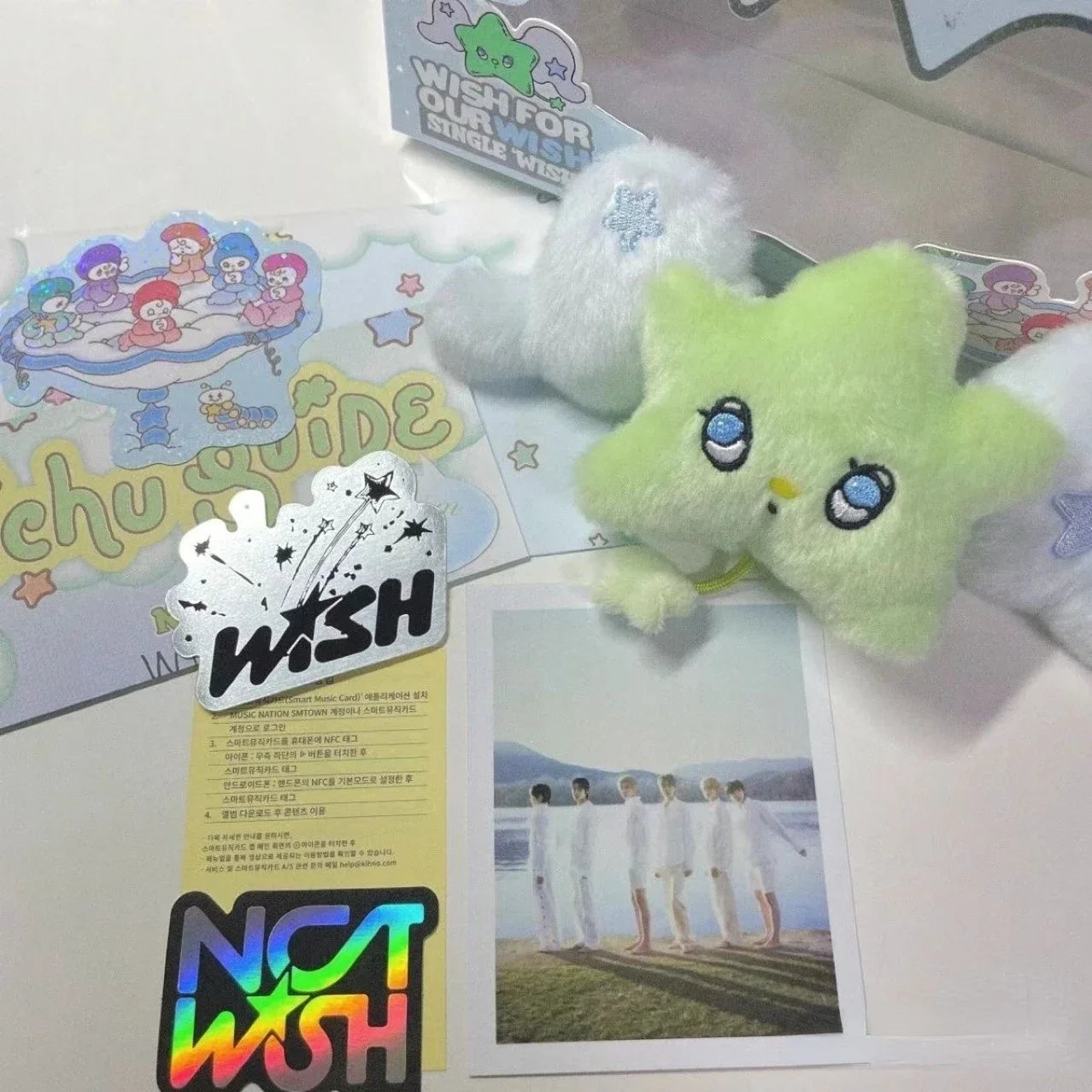1Pc Kpop Idol SION RIKU YUSHI JAEHEE RYO SAKUYA Single [ Wish ] Wichu Keyring Same Gr lifestyle view